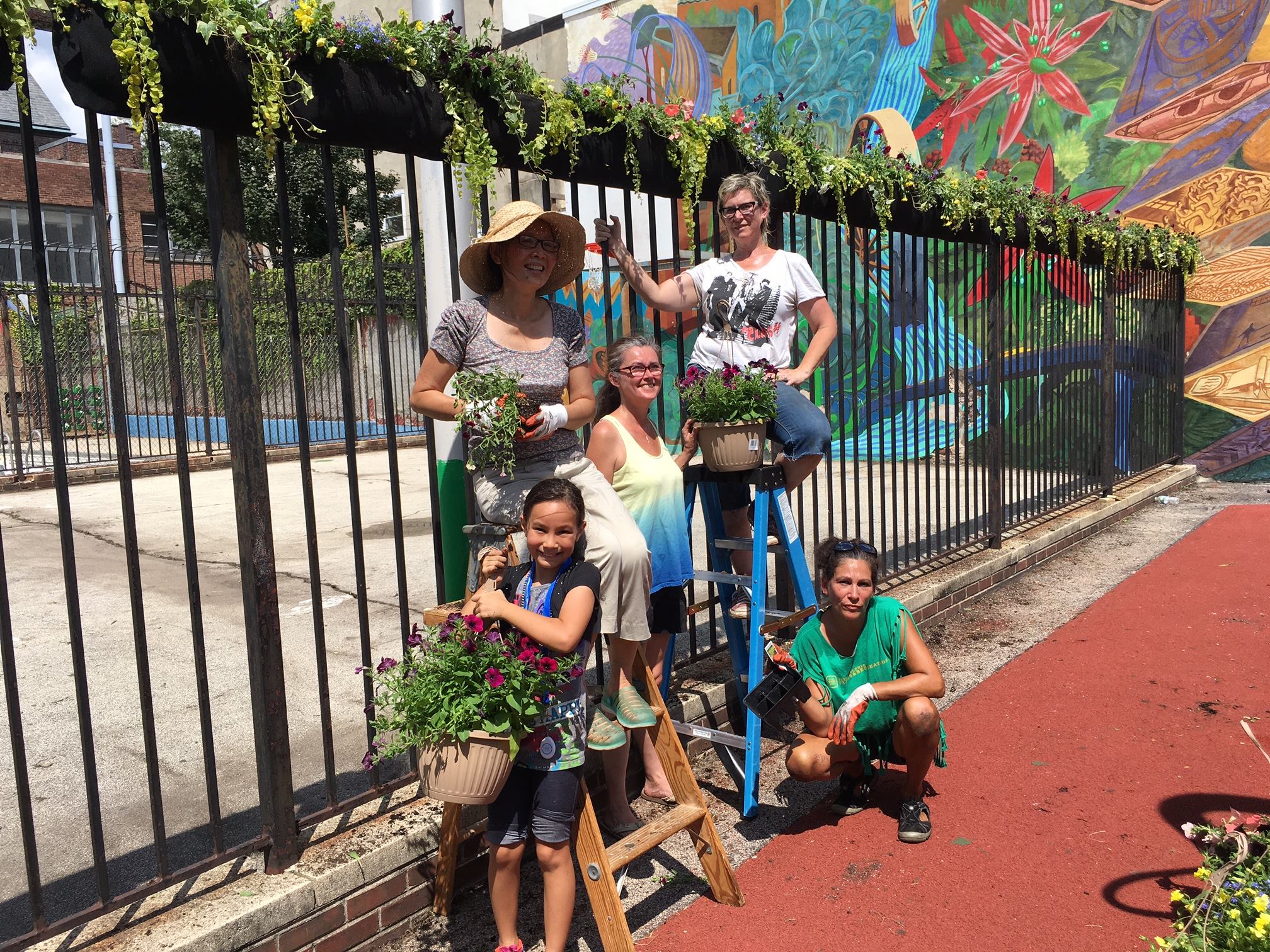 Planting up Cement Park