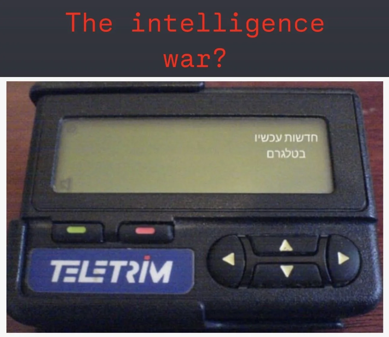 The Intelligence War