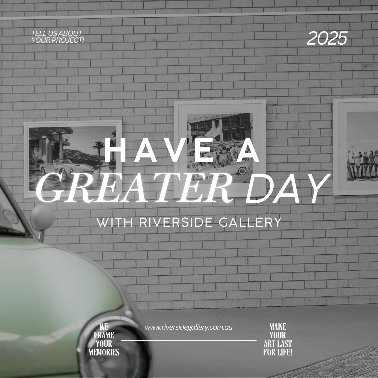 Happy Saturday Perth!
Have a GREATER day with Riverside Gallery, we are a beloved family-owned gem framer in Willetton, inviting you to explore our latest collection and able to assist all your framing projects. Discover how art can uplift your home 