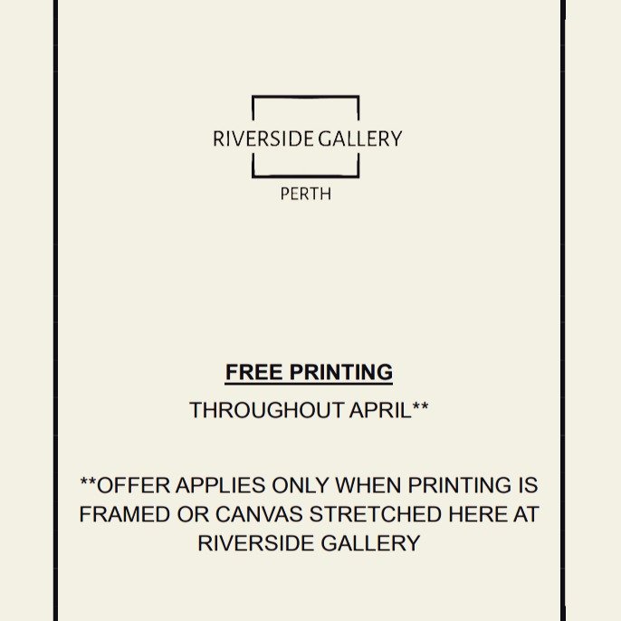 That's right!! All printing is free in April - as long as the prints are framed or canvas stretched here at Riverside Gallery.

Visit https://riversidegallery.com.au/printing for more info 

Tag a friend who might be interested :-)