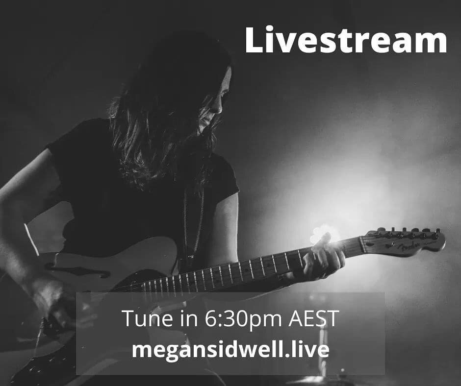 After a lot of battles with technology, I'll finally be going live tonight to play a couple of tunes (fingers crossed!). It will be available to watch from 6:30pm AEST (8:30pm NZT) on FB, Twitch, and also at www.megansidwell.live where you can also d