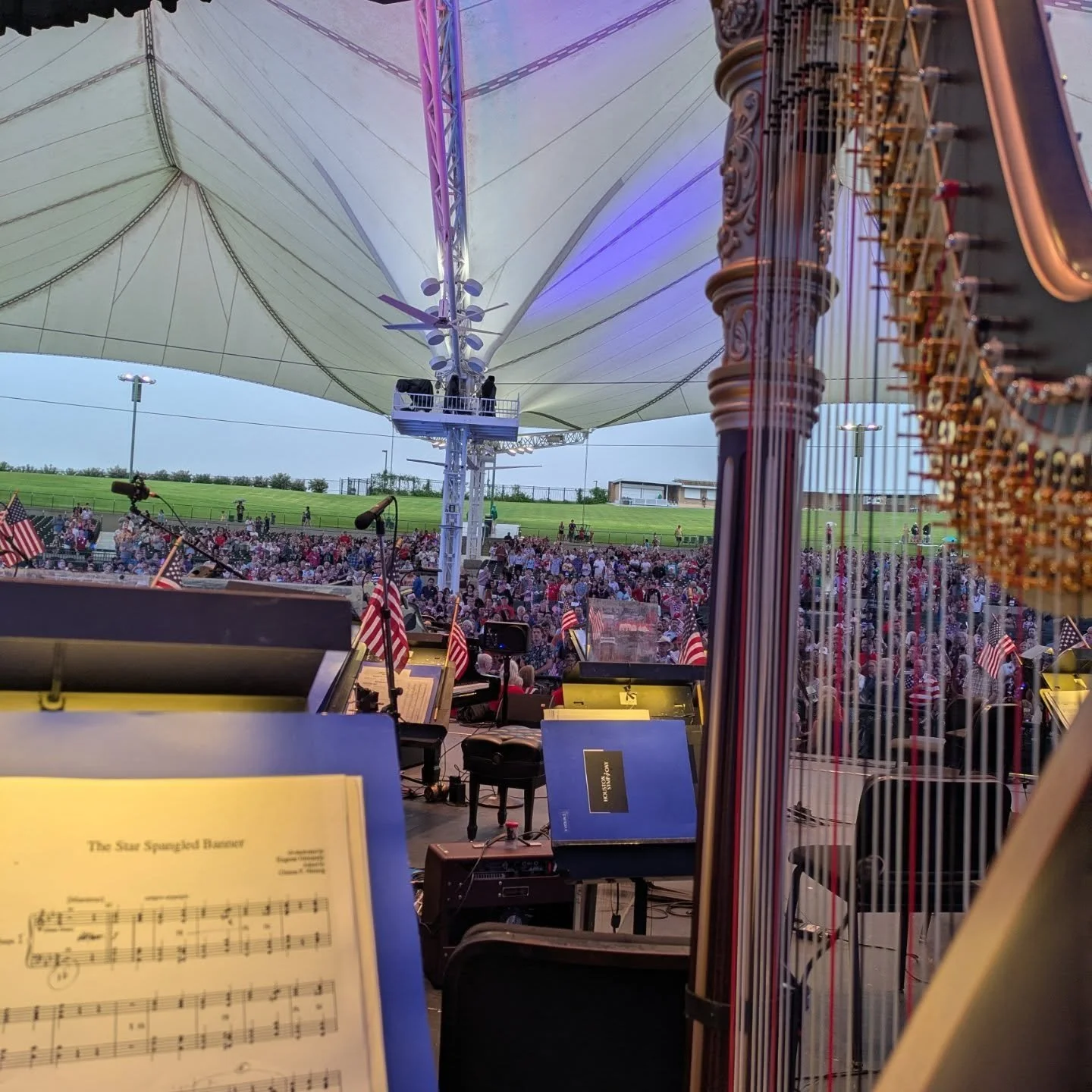 So much fun spending July 3 and 4 with the fabulous @housymphony - I'm sure I'll have John Philip Sousa marches playing in my head the next few days!

#houstonharpist #houstonsymphony #cynthiawoodsmitchellpavilion #milleroutdoortheatre #july4