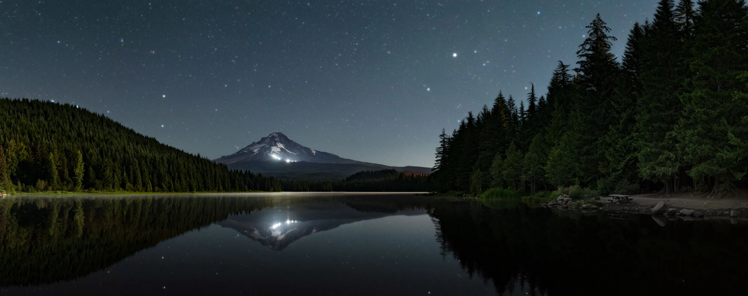 Lakeside under the Stars - Mt. Hood, Oregon