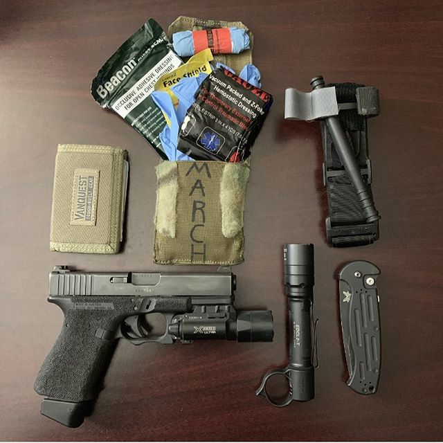 #edc means Everyday-Everywhere 
If you carry a gun but no medical equipment (A tourniquet at minimum) you are WRONG. Seek professional training for both firearms and medical because both can cause more harm than good if you don&rsquo;t know how to pr