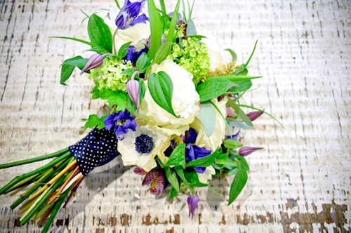 image of polka-dot-ribbon-bouquet