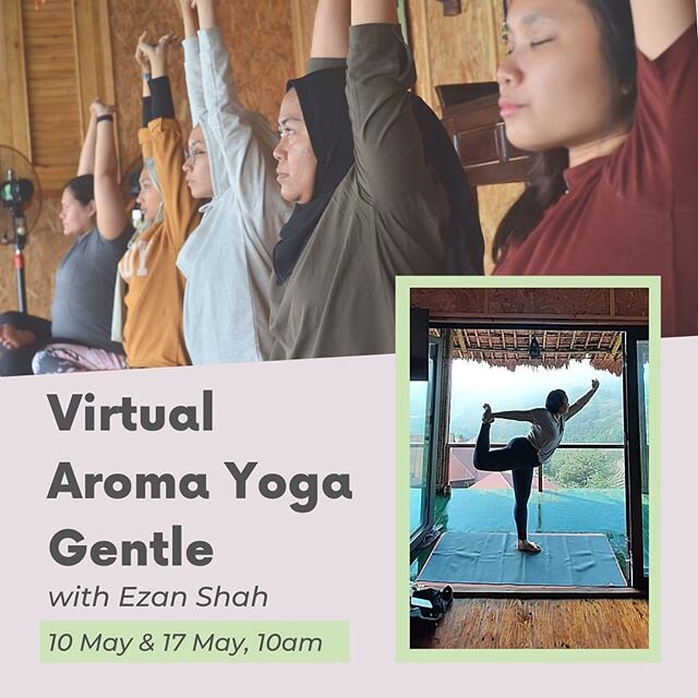 *VIRTUAL AROMA YOGA GENTLE WITH EZAN SHAH* *SIGN UP LINK IN OUR BIO. LIMITED SPOTS AVAILABLE TO KEEP THE GROUP COSY AND INTIMATE.* Ever since we&rsquo;ve stopped our monthly Sole Sister Walks temporarily until the situation improves, we&rsquo;ve gott