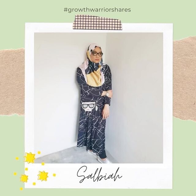 *GROWTH WARRIOR SHARES*

@sally_salubrity IG TAKEOVER 🎉

Salbiah first joined our community in 2017 and she&rsquo;s been a familiar face that brings comfort to our growth warriors through her gentle affirming words and actions. Her favourite session