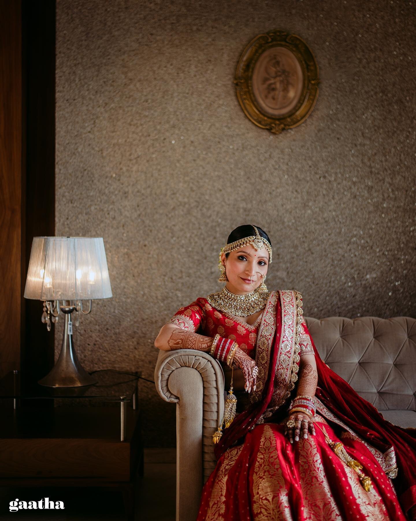 Kritika killing it on her wedding day. 
@kritzz25 

Photographed by @_rachanakaar_ for @gaatha.co.in 

#bridesofgaatha #bride #bridalphotography  #weddingphotographer #portraitphotography #forever #colour #junebugweddings  #instagram #instawedding#br