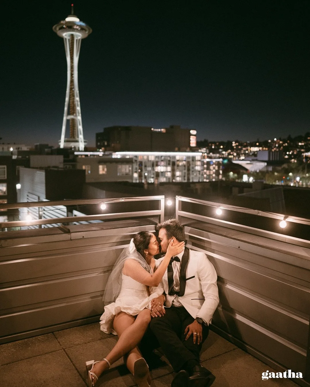 From &lsquo;I do&rsquo; to rooftop views &mdash; Ishita &amp; Rishi sealed it with a kiss, a cake, and the Space Needle as their witness.

#gaatha #weddinginseattle #luxury #vogue #weddingvows #bridal #weddingbazaar #elle #wedmegood #weddingsutra