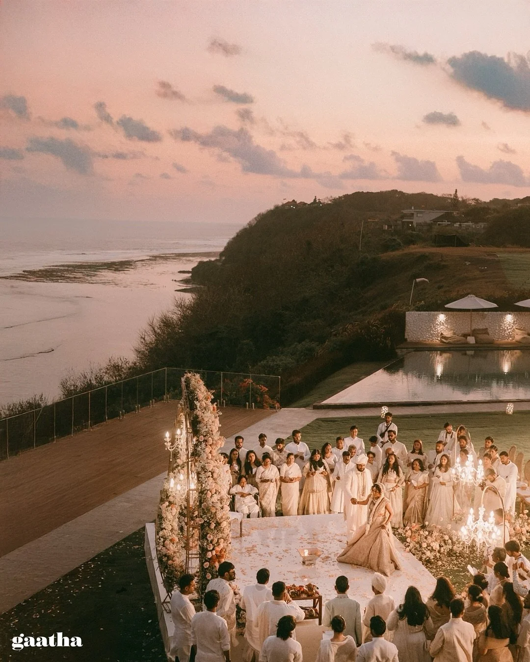 A wedding sketched in light &mdash; paragliders soaring above, waves whispering below, and love standing steady at the center. Bali held it all, but their story held more.

Sai &amp; Shreyank, promising forever in Bali &mdash; where every detail was 