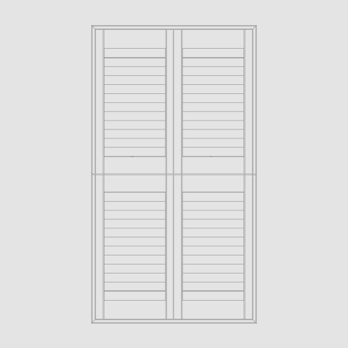 Tier on Tier Shutters Two sets of shutters installed one on top of the other in the same frame with the split generally in line with a horizontal glazing bar on the window. More…