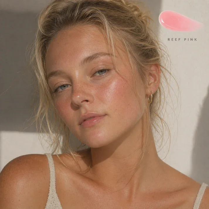 Glazed Lip Gloss_Reef Pink_Skin.webp