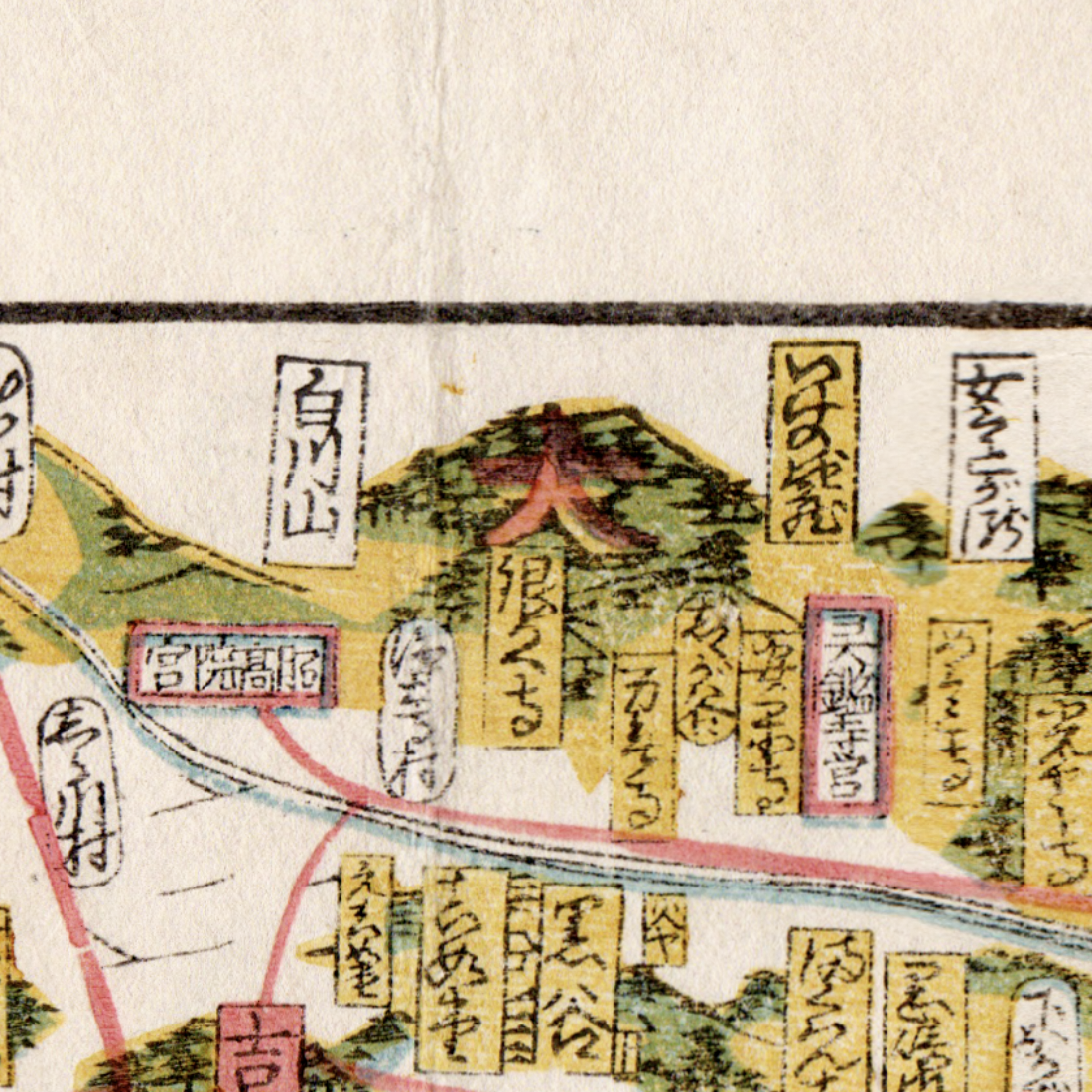 Daimonjiyama as depicted on the map.