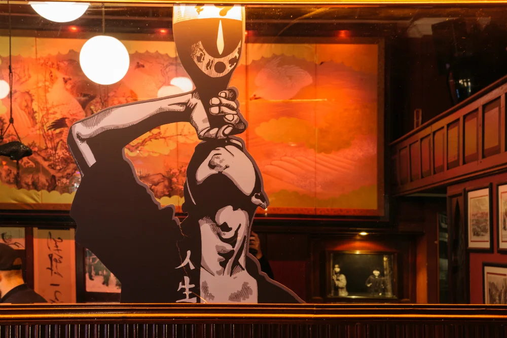 Interior artwork at Sake Bar / Photo by Killian Broderick
