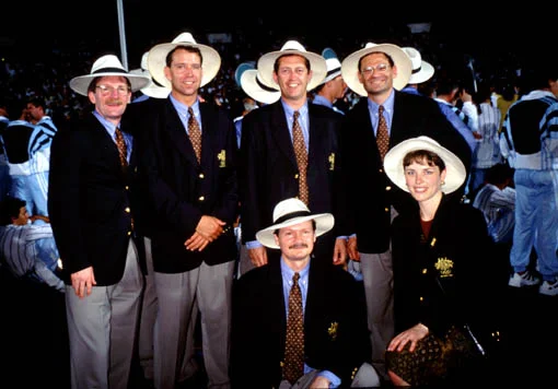 Marching in my first Opening Ceremony even if we had to wear stupid hat