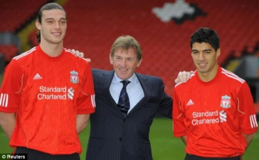 Kenny Dalglish with the new signings