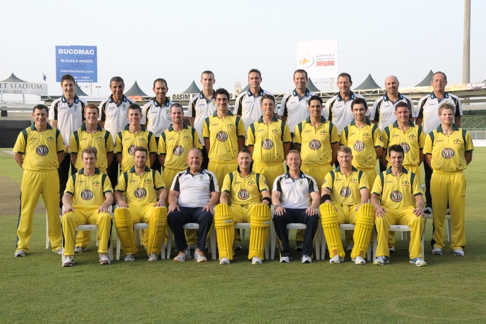 Team and support staff UAE tour against Pakistan August 2012