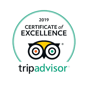 Tripadvisor Certificate of Excellence 2019