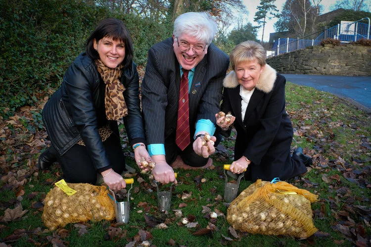 Photo caption: Left to right – Helen Attley (Milburngate), Cllr Neil Foster (centre) and Ann White (HM Passport Office)