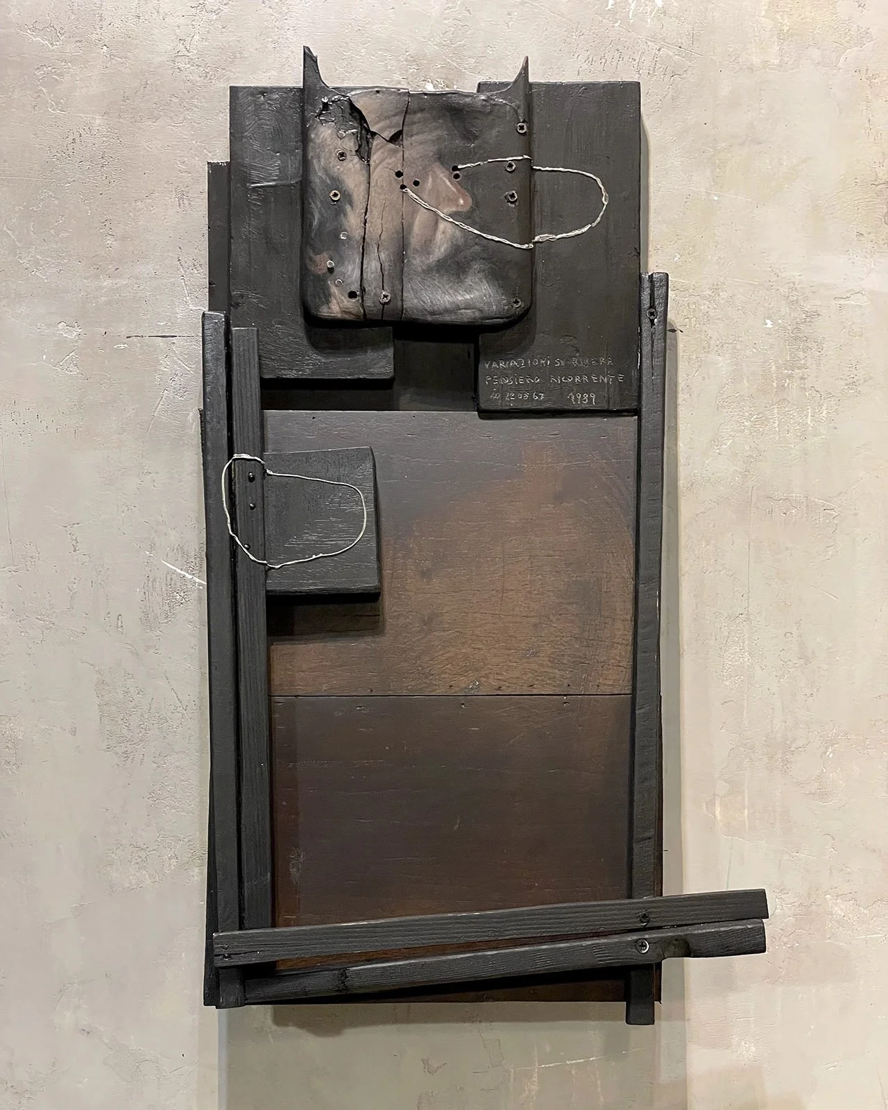 Virgilio Rospigliosi - variazioni su Ribera. Pensiero ricorrente. Cm 65x40, tempera su legno. 1989- 1.jpg