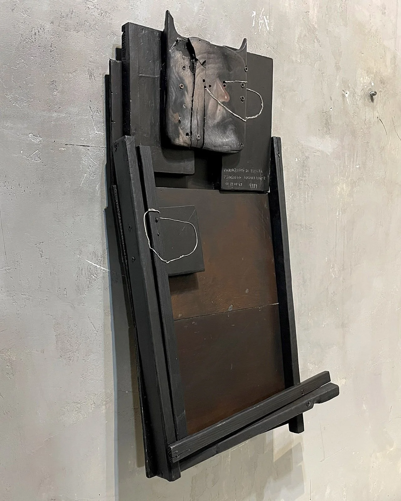 Virgilio Rospigliosi - variazioni su Ribera. Pensiero ricorrente. Cm 65x40, tempera su legno. 1989- 4.jpg