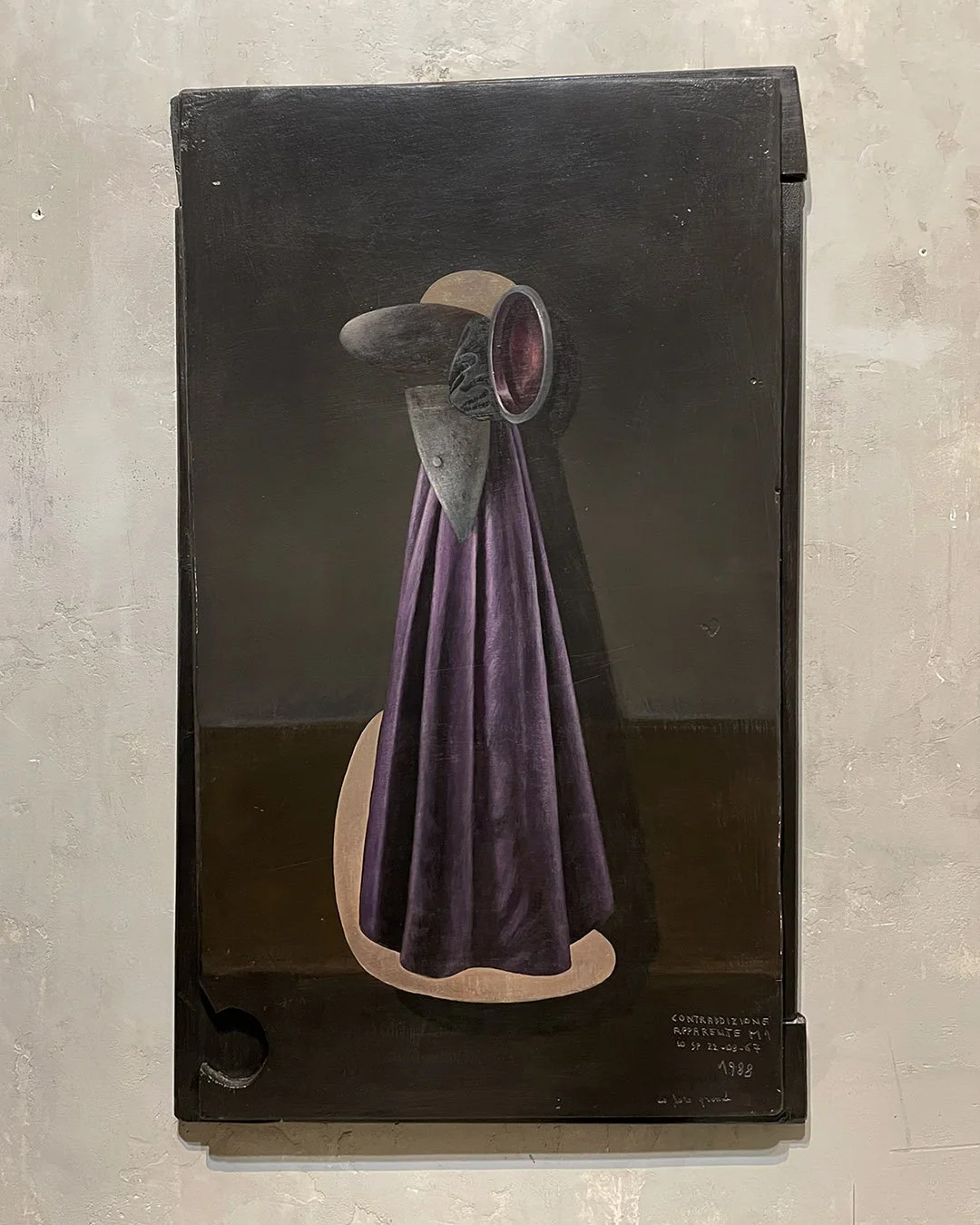 Virgilio Rospigliosi - Contraddizione apparente M1, 1988. tempera su legno, cm 84x50 11.jpg