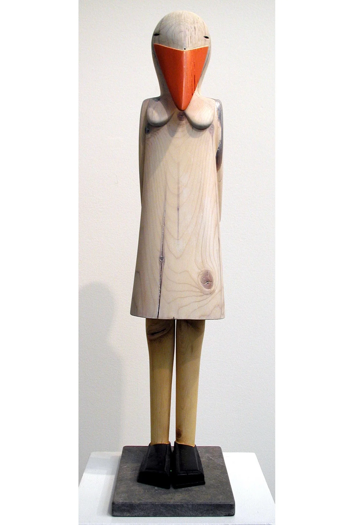 Ugly Duckling, 30" tall, wood, paint 2005 SOLD