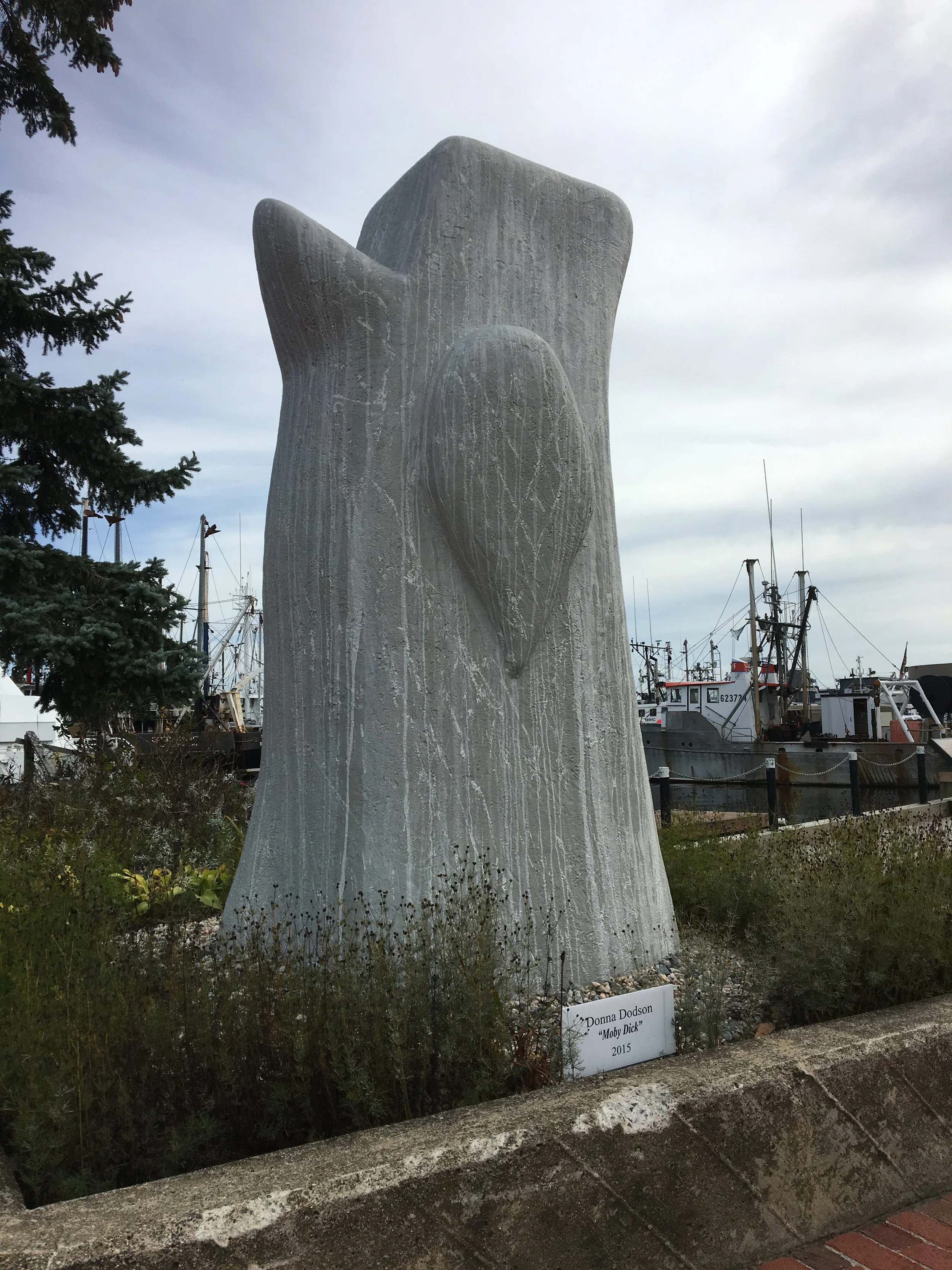 Moby Dick, 2012, styrofoam, cement, mortar, 8ftx4ftx4ft