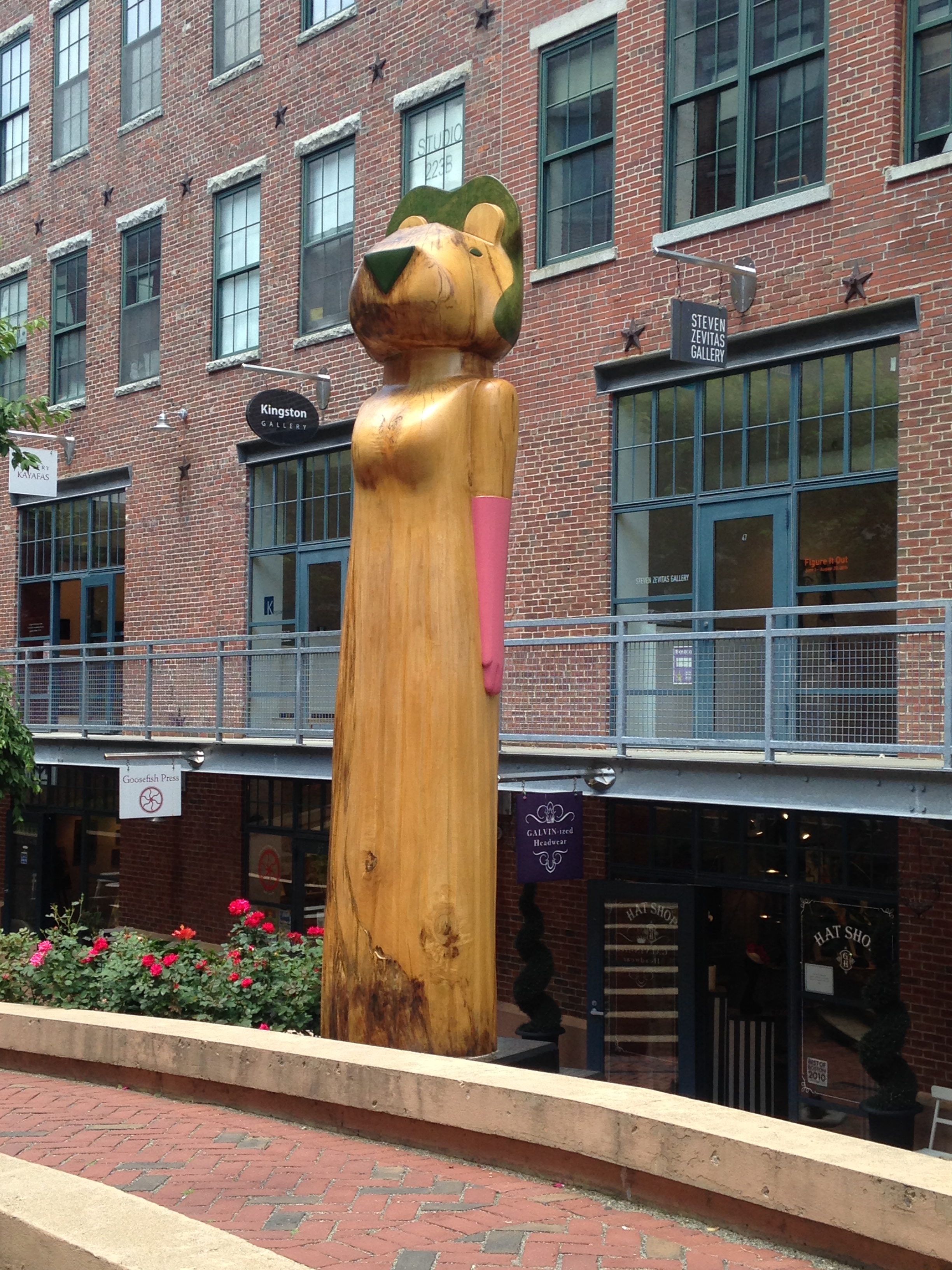 Madam President, 13 ft tall, poplar wood, paint 2014