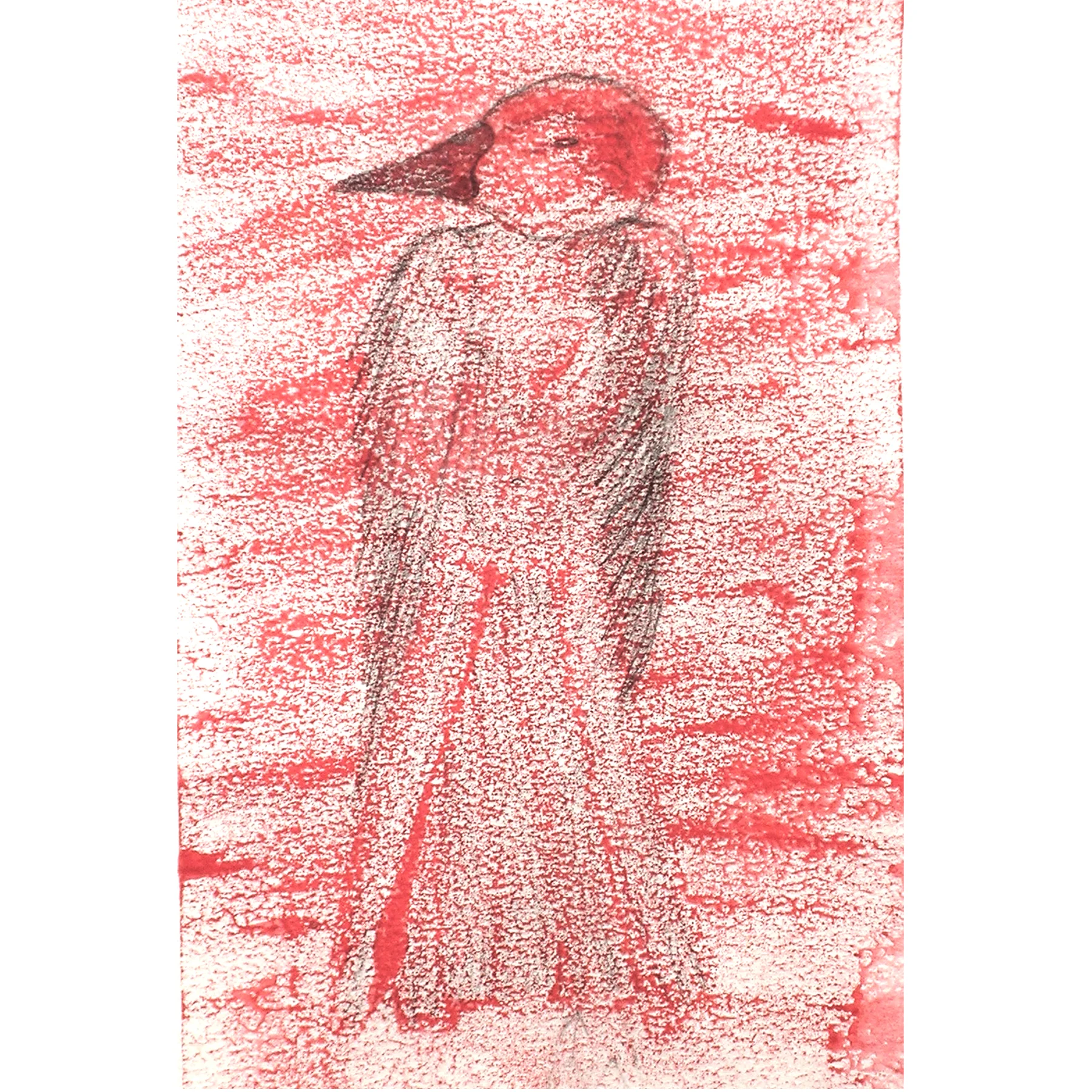Red Head, monotype, 11"x14" unframed 2011