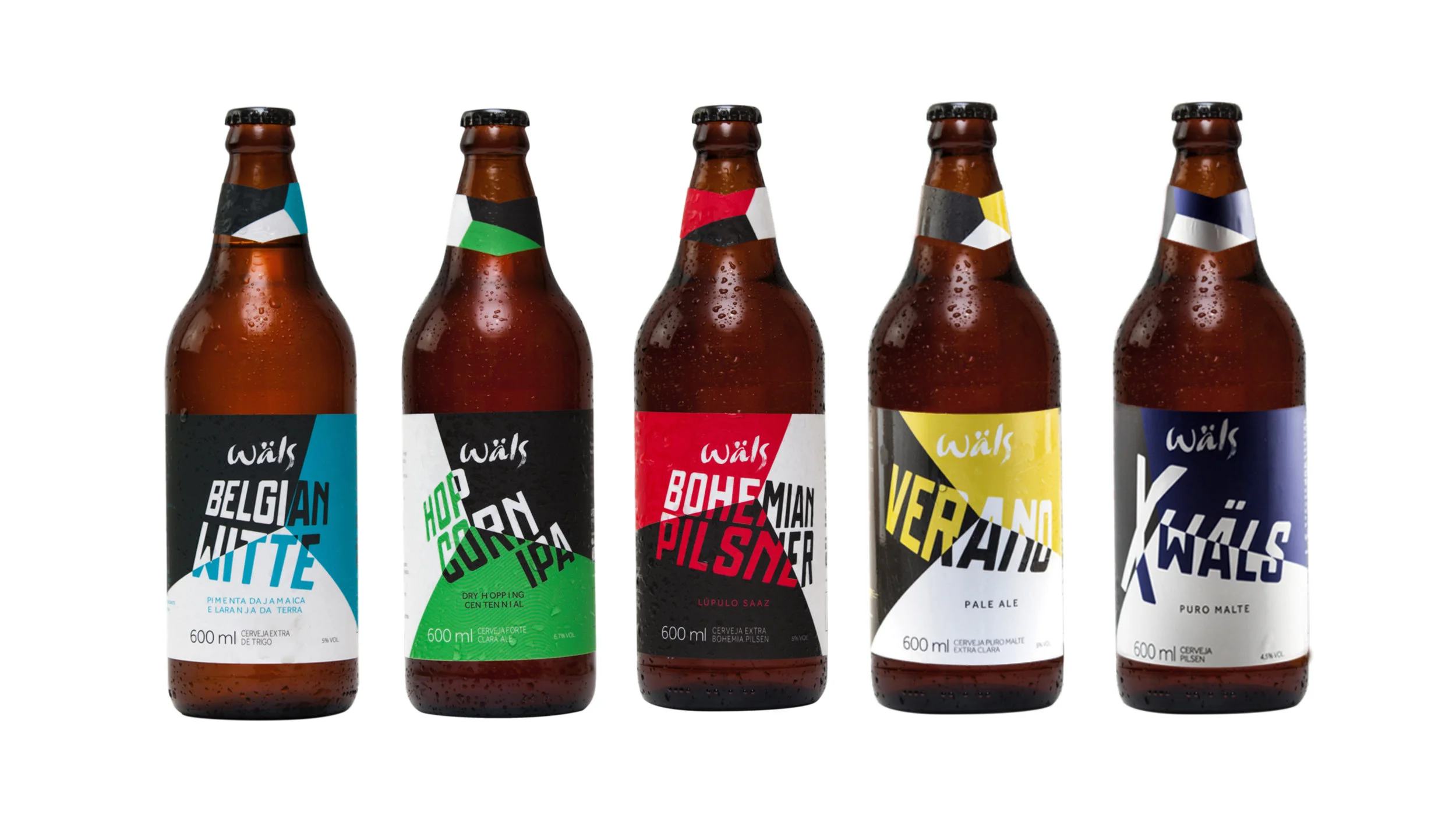 REDESENHO DE RÓTULOS, DIREÇÃO DE ARTE E VISUAL BRAND IDENTITY BOOK PARA CERVEJAS WÄLS.