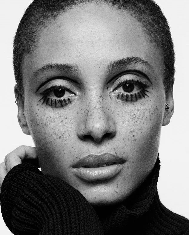 Makeup for Adwoa Aboah for British GQ Shot by Buzz White, Styled by Luke Day