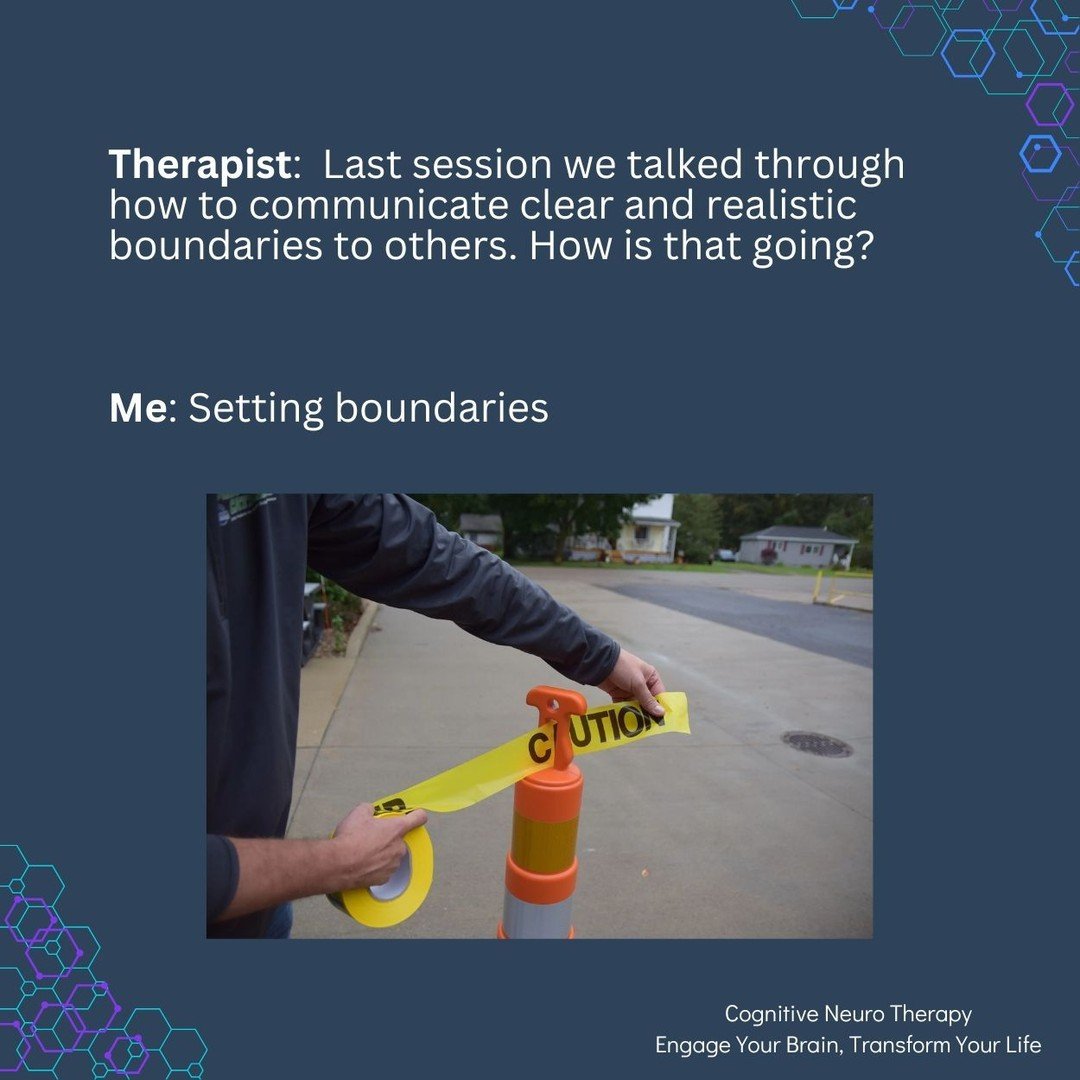 How are you doing with your boundaries? #CNT #CogitiveNeuroTherapy