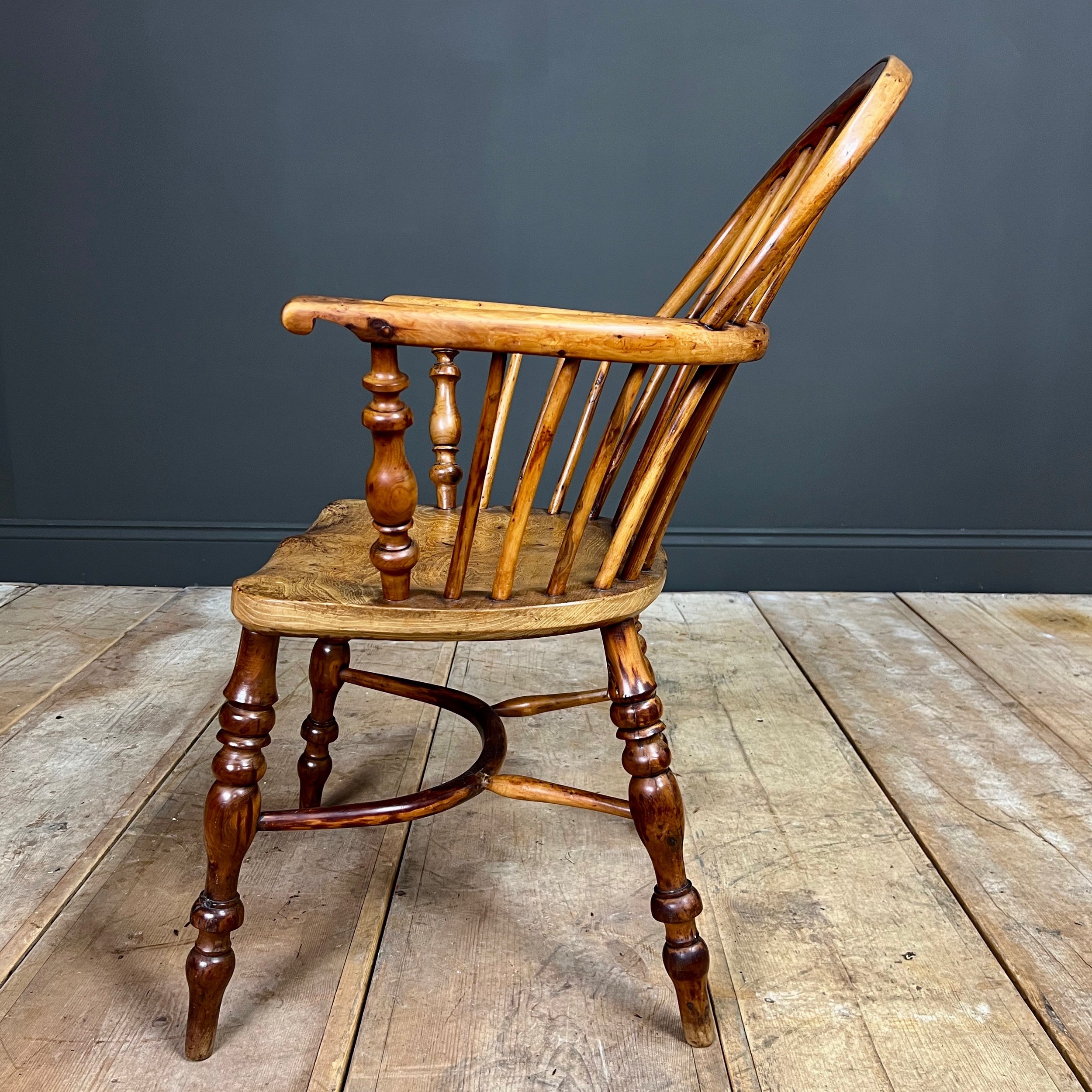 19th Century Yew Windsor Chair