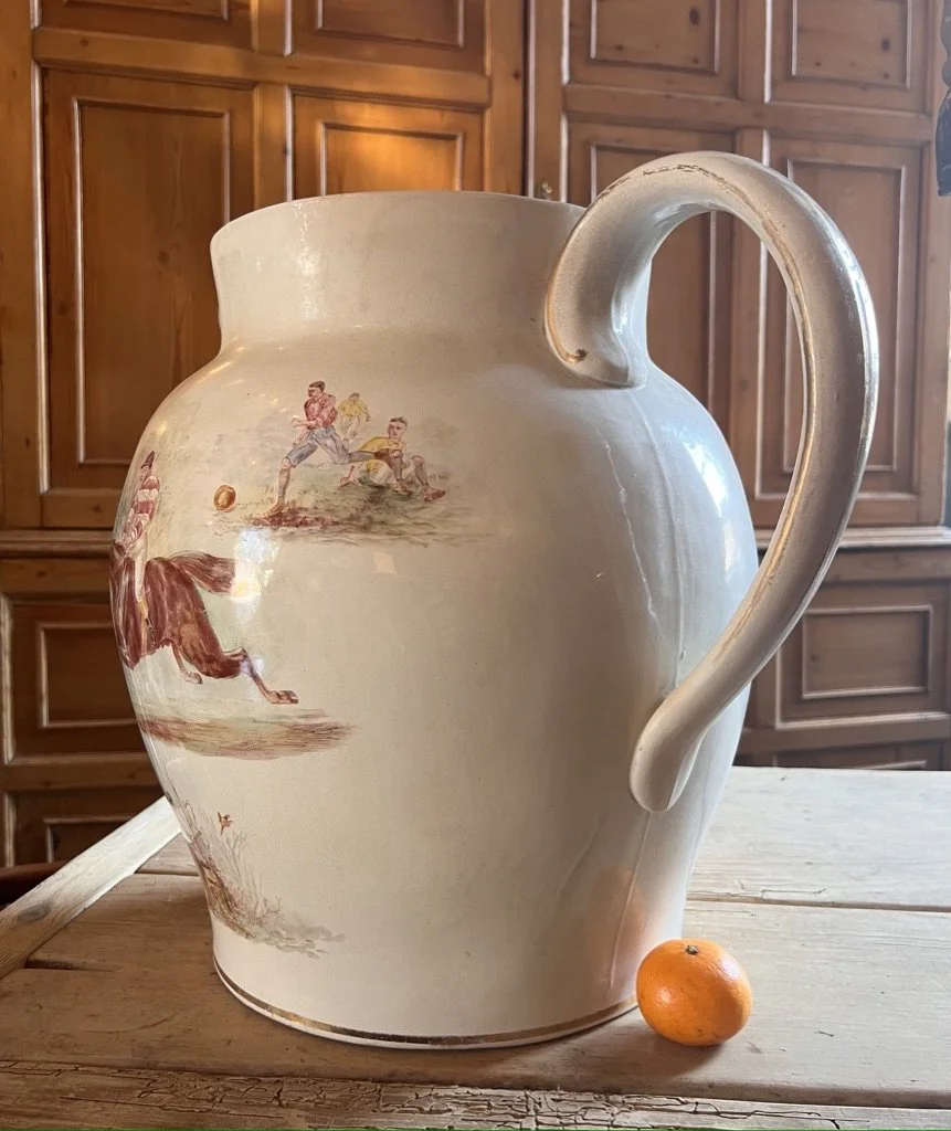 A fine and very impressive antique creamware or pearlware presentation jug