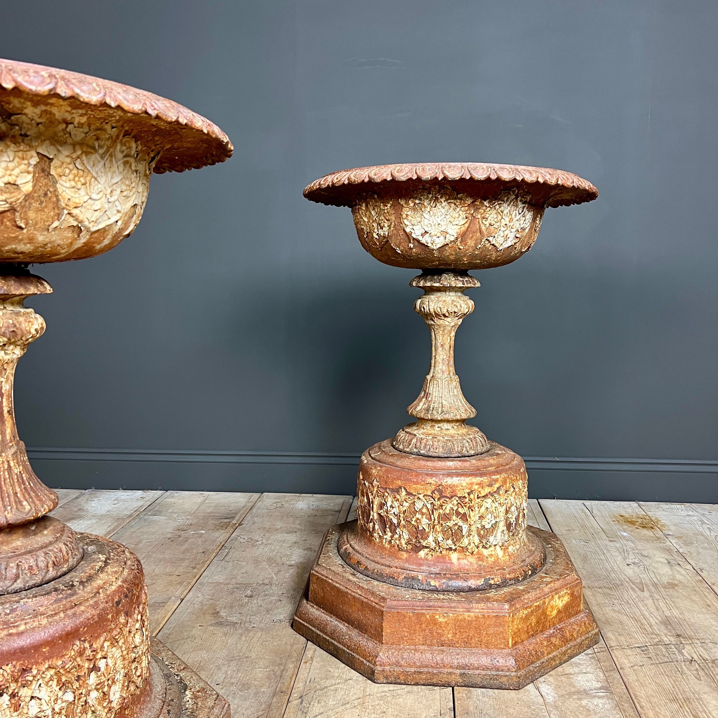 Large pair of Regency Garden Urns