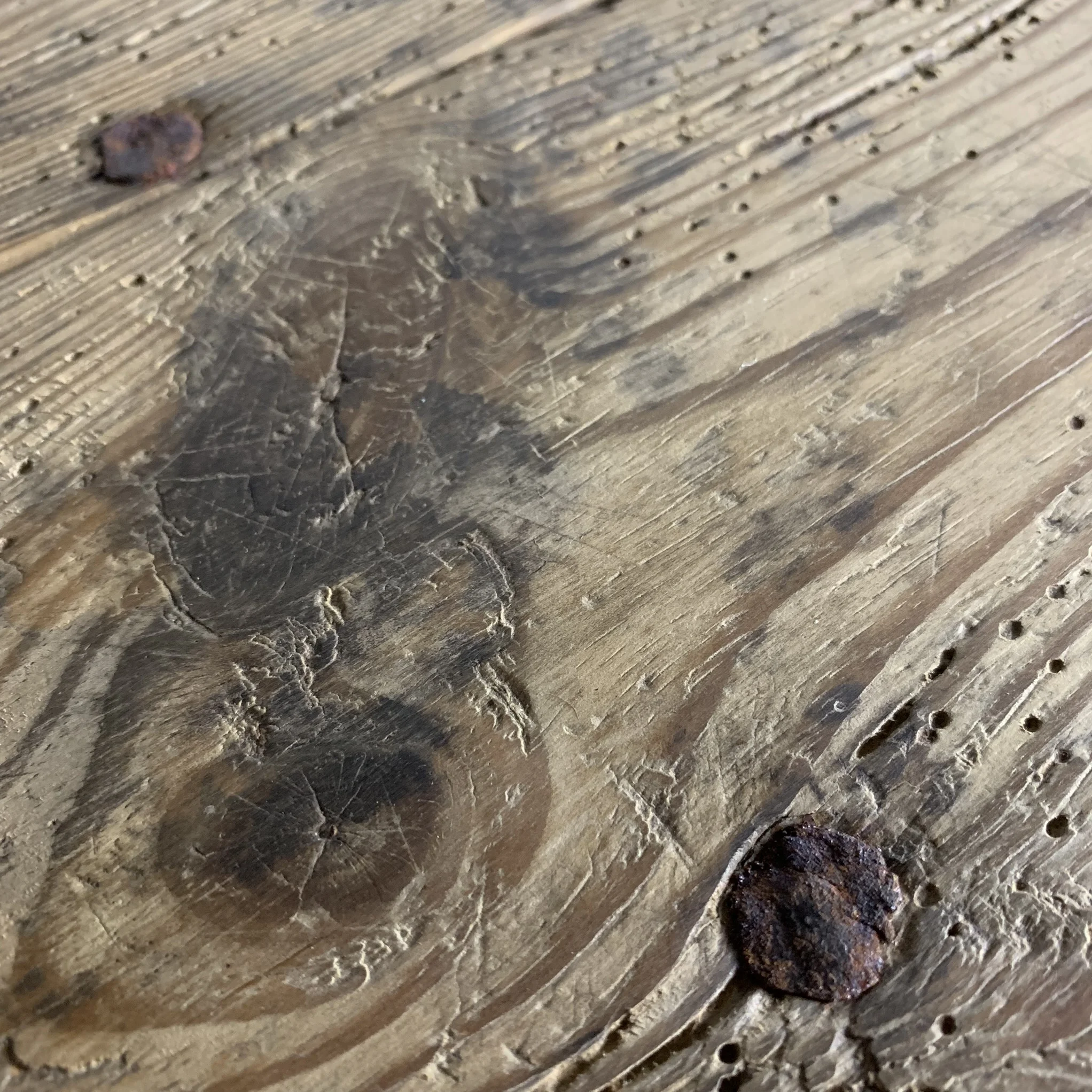 antique scrub top table