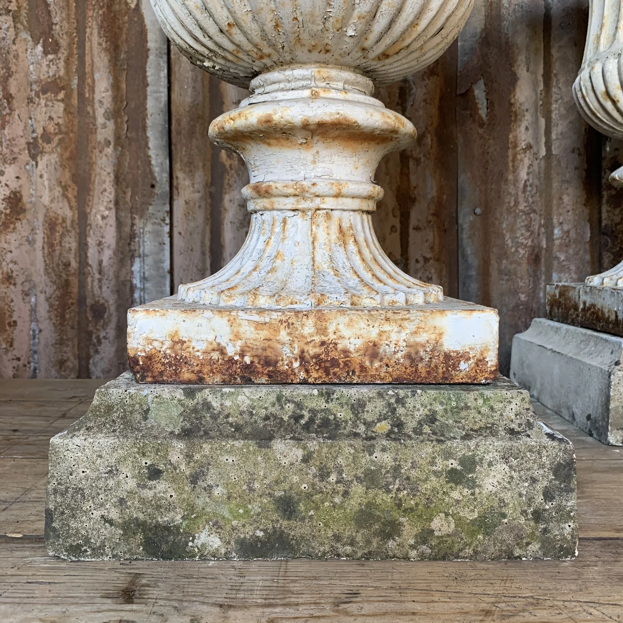 Pair of Large Classical English Garden Urns — Stag & Squire