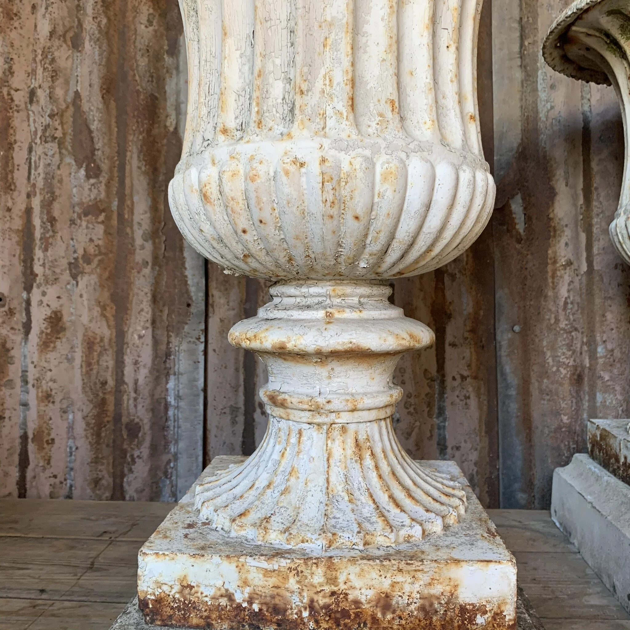 Pair of Large Classical English Garden Urns — Stag & Squire