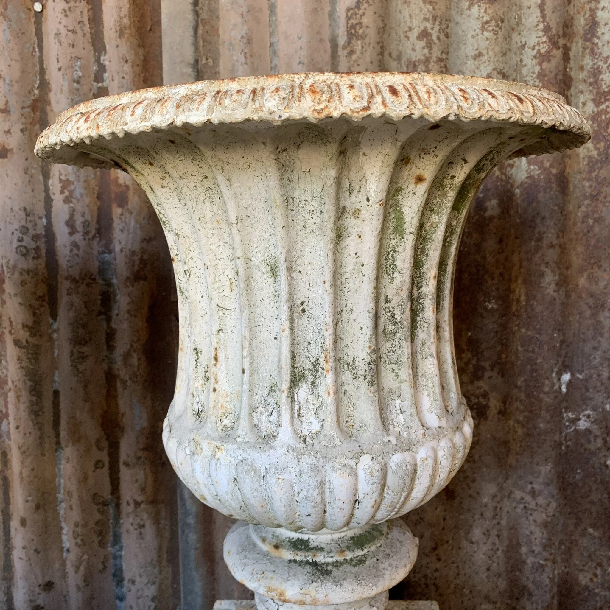 Pair of Large Classical English Garden Urns — Stag & Squire