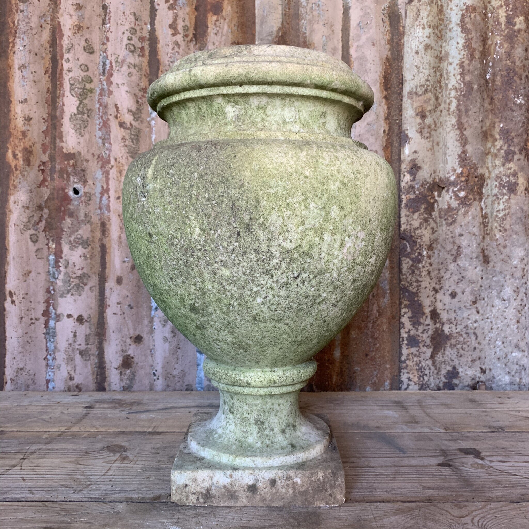 Classical marble garden urn of Grecian form
