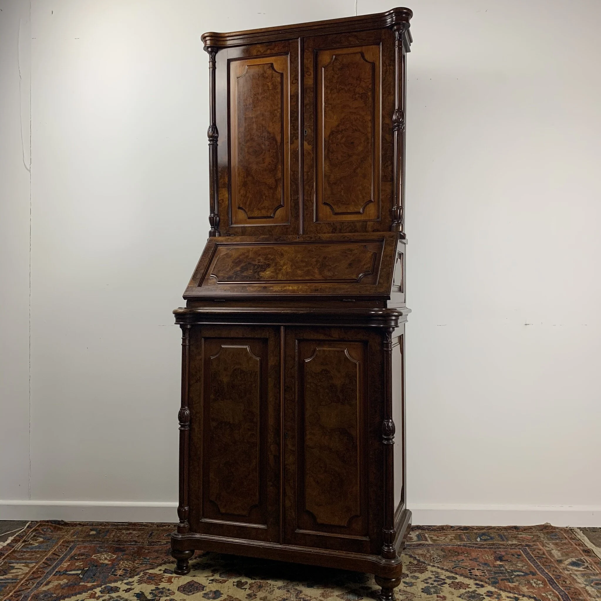 Diminuative Victorian Ladies secretaire bookcase