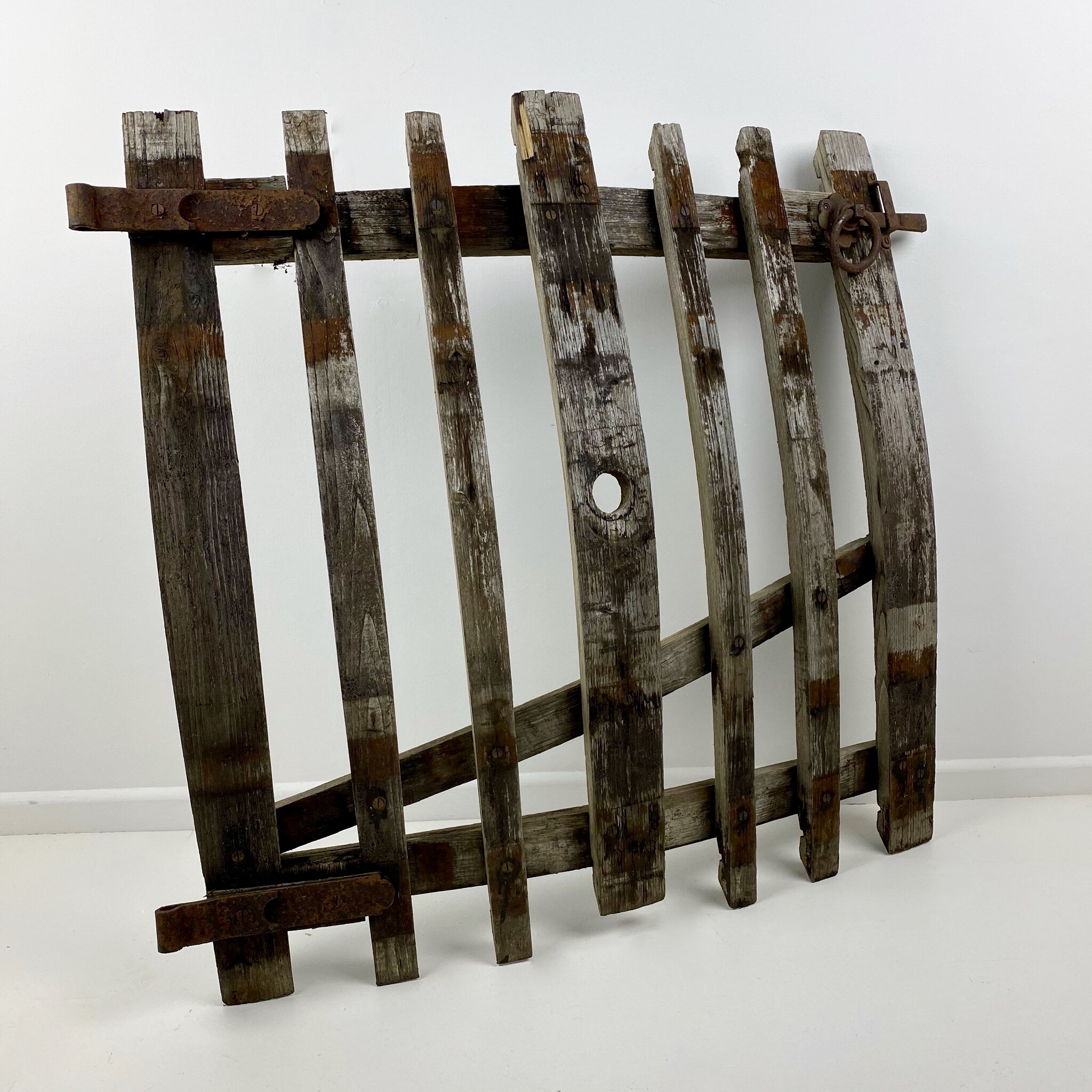 Rare Backdown Hills cider barrel garden gate 