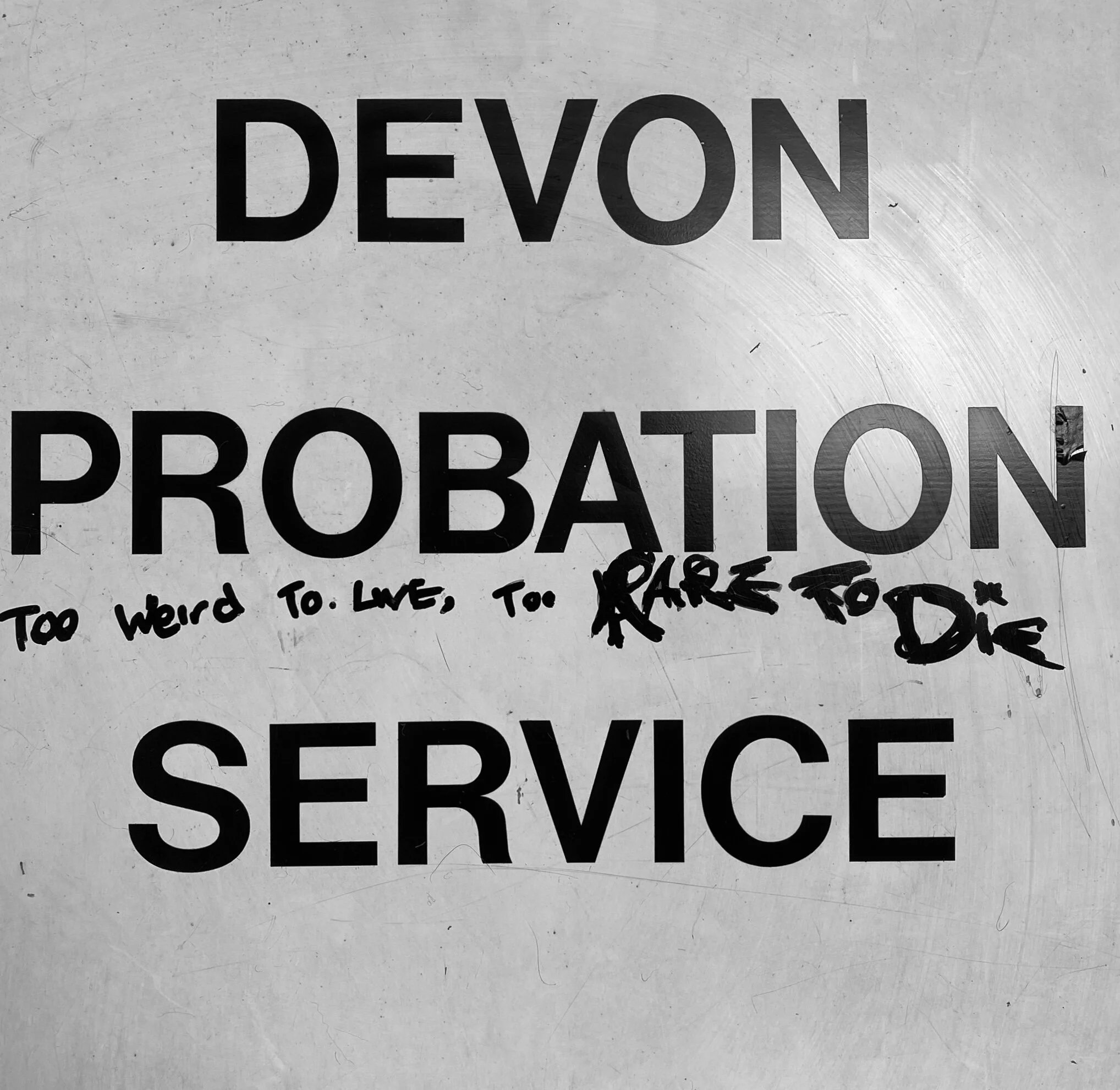 Poignant vintage sign  