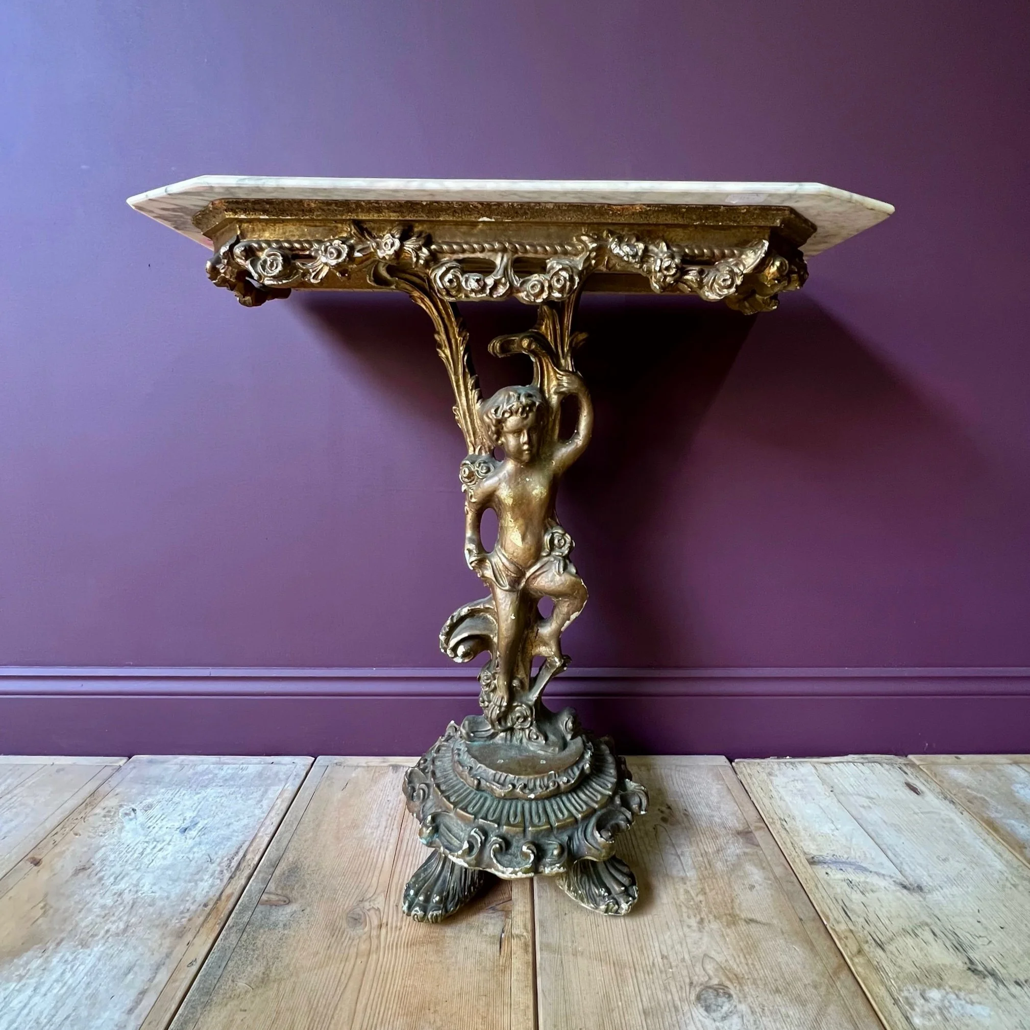 20th Century Marble topped Console Table