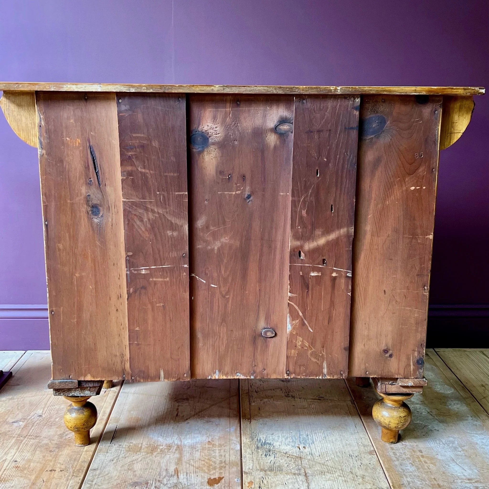 Delightful and Petite Arts and Crafts 19th Century Chest of Drawers