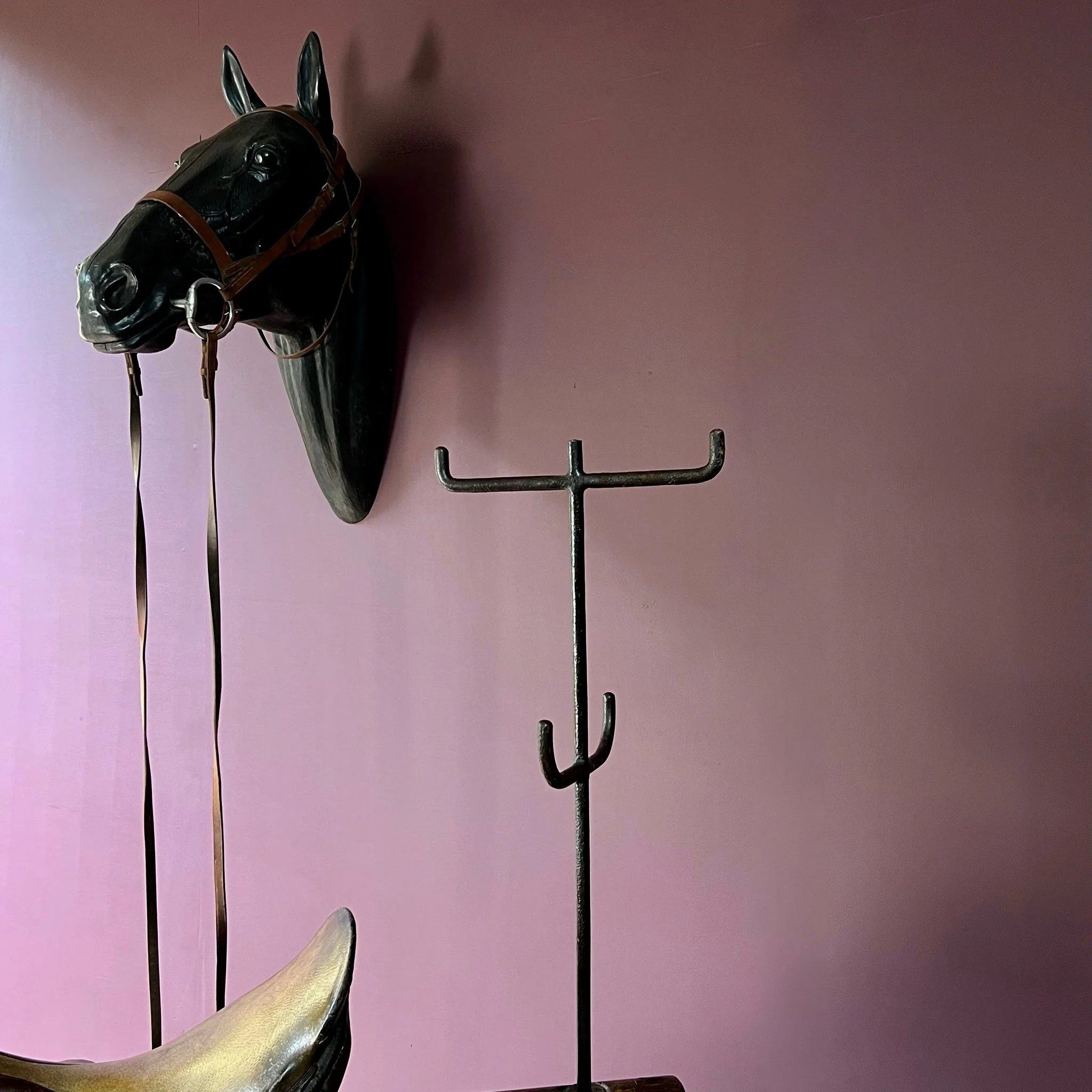 Extremely rare 19th Century Saddle Rack by Musgrave and Company of Ireland