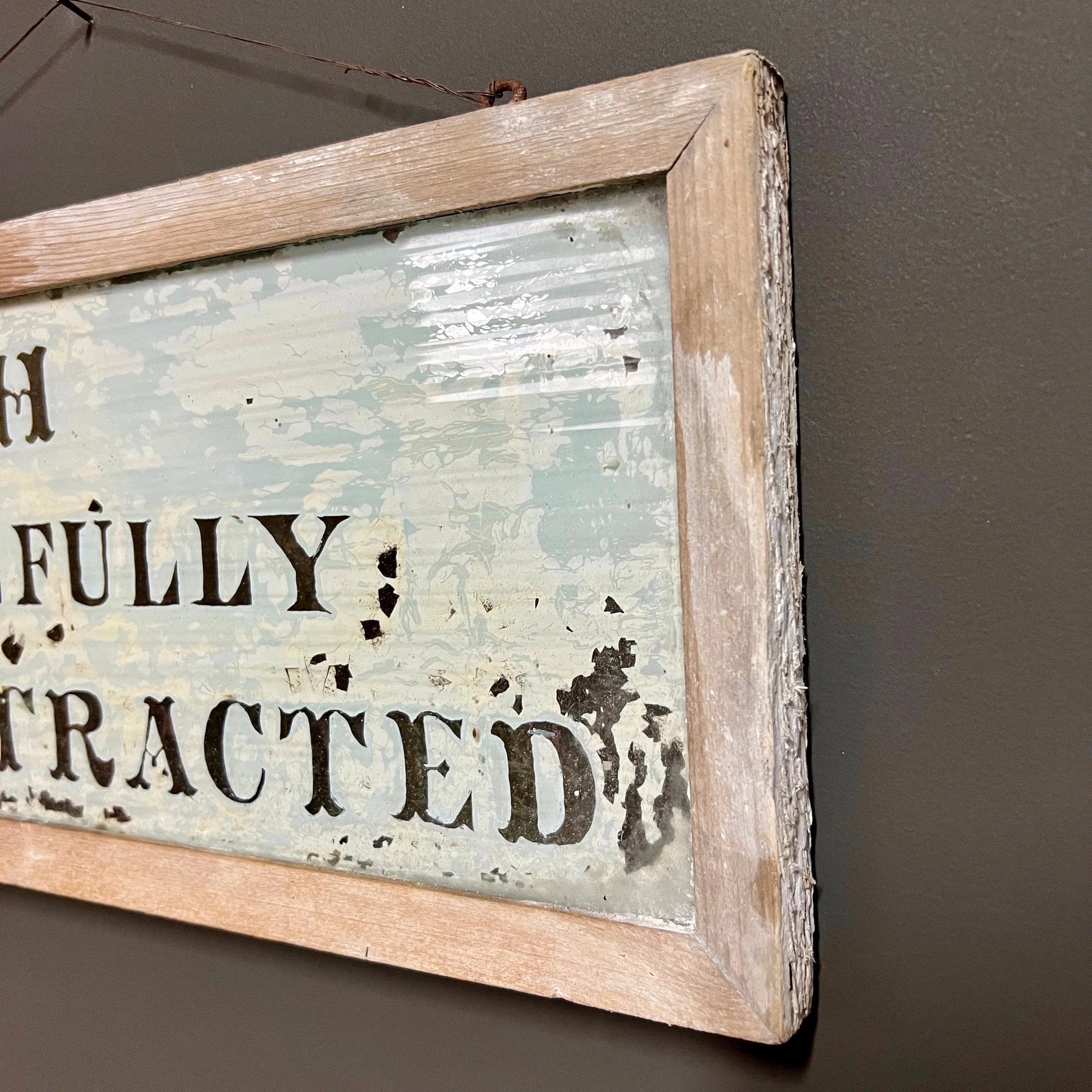 19th Century sign teeth extracted carefully