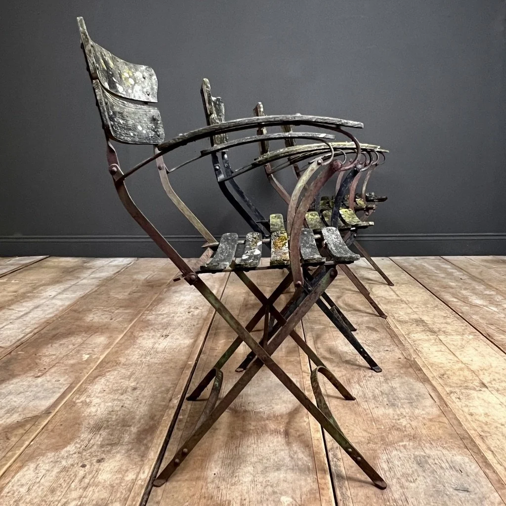 Exquisite French Antique Carver Garden Chair Set