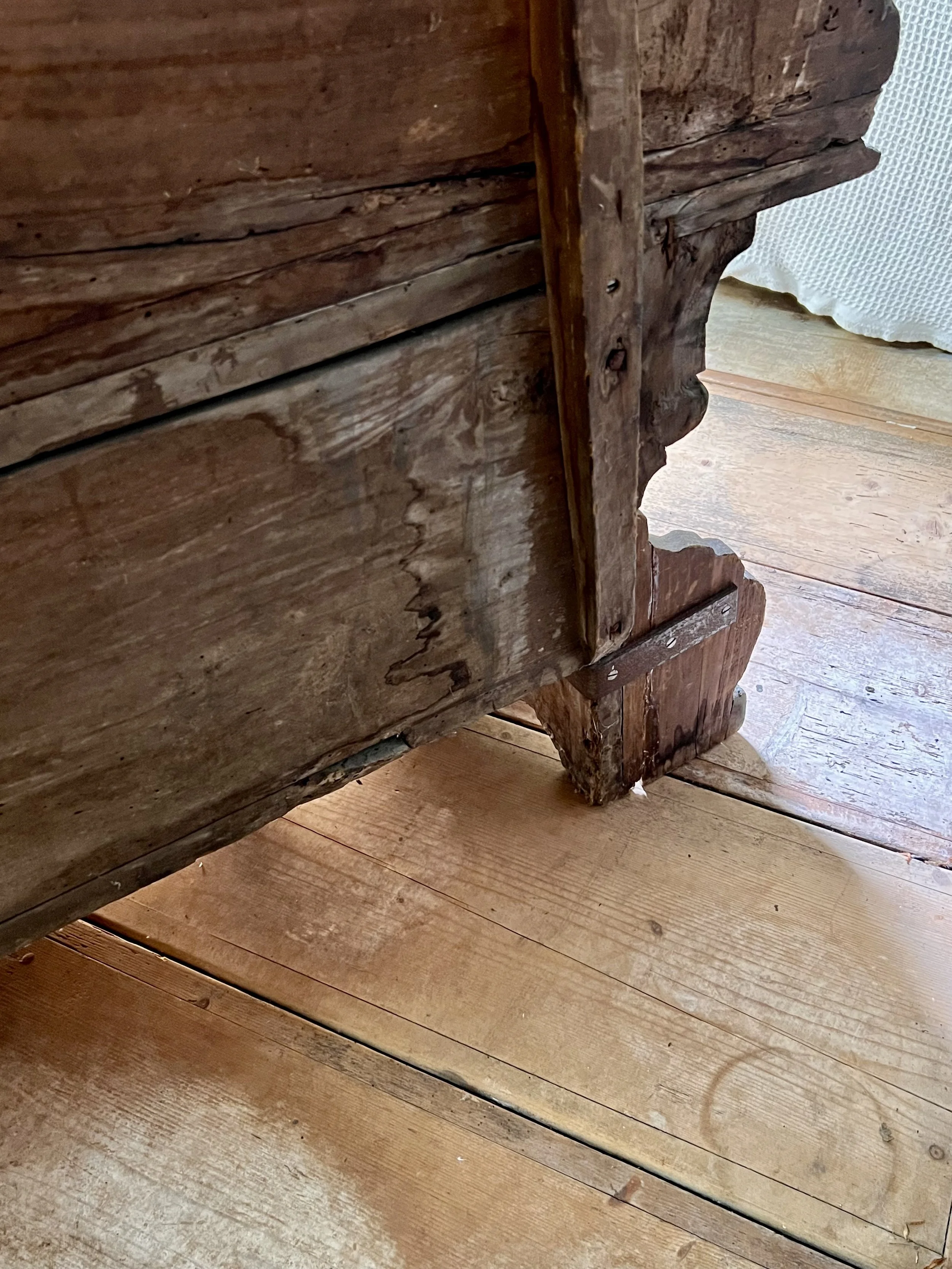 Rare 18th Century Italian Cassapanca Bench